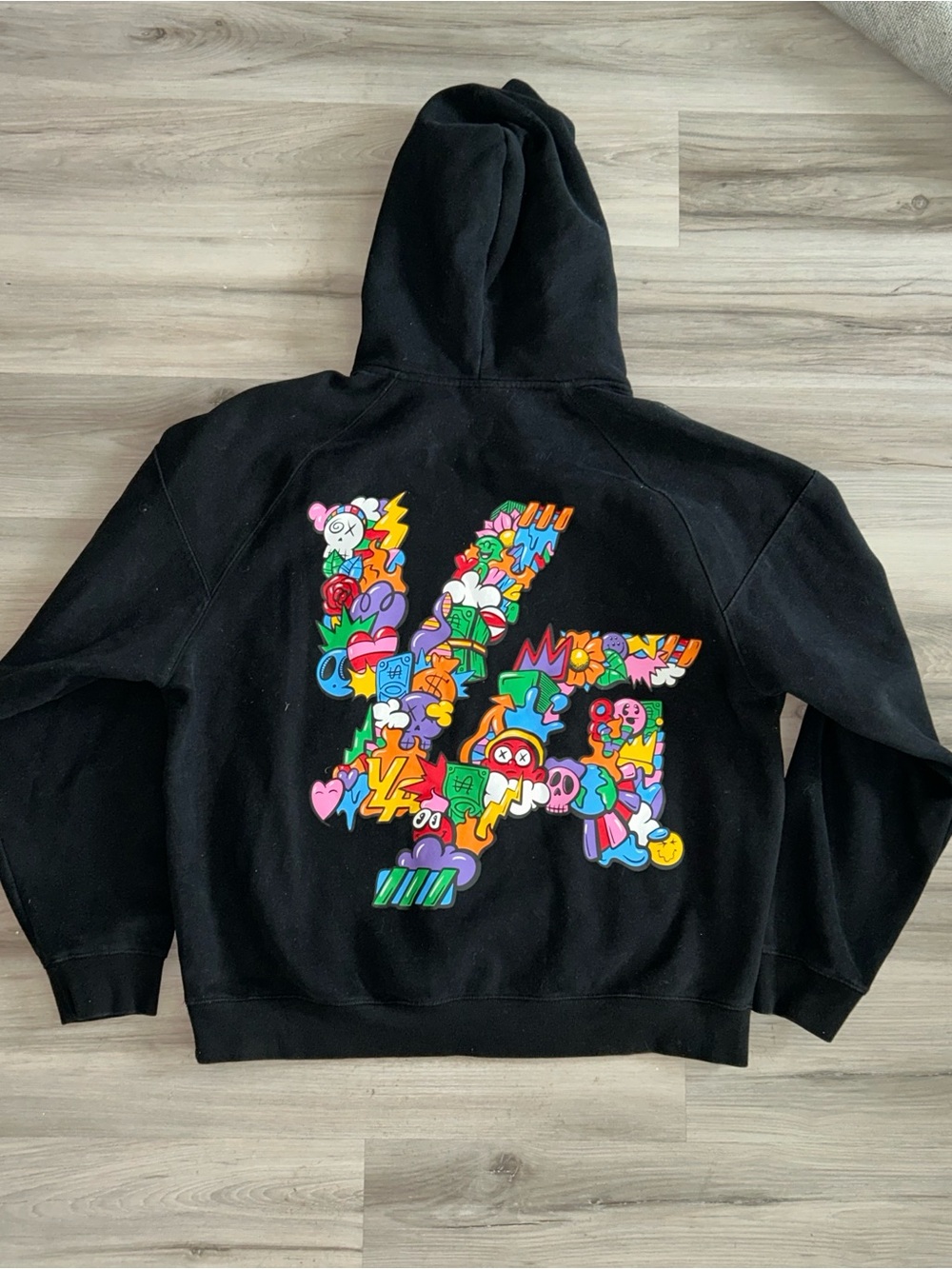 YoungLA heavyweight graffiti  Hoodie graphic streetwear oversized